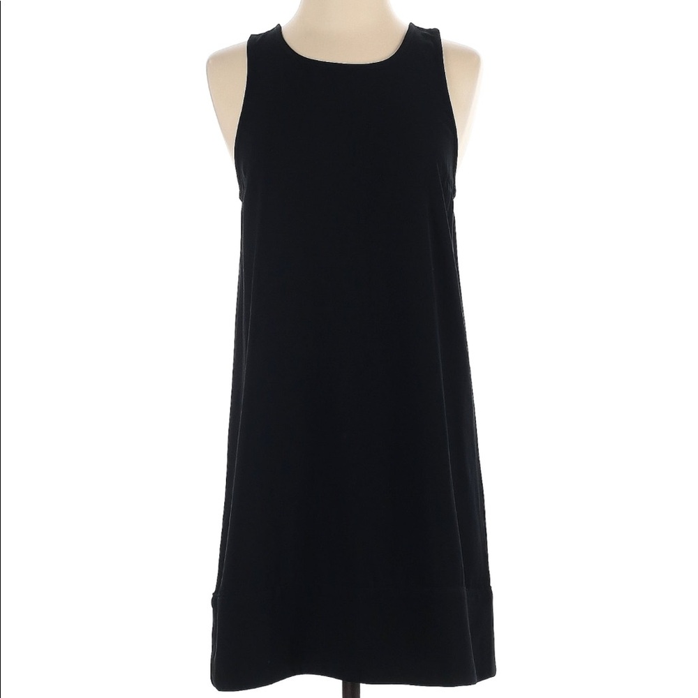 Leith black shift dress